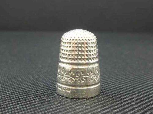 Hallmarked Chester Silver Charles Horner Ltd Thimble, Weight 6g, c1920's