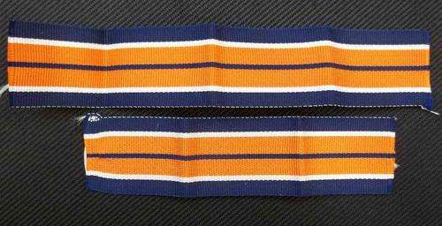2 X Medal Ribbons - Lengths 18cm & 13cm