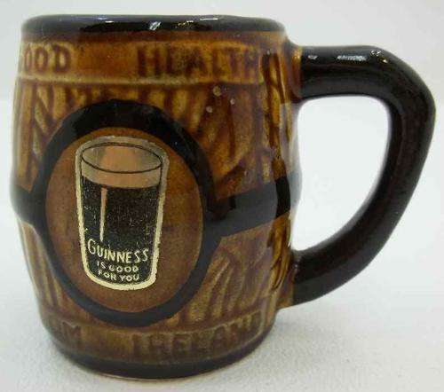 Guiness Is Good For You Miniature Tankard - Made In Ireland - Diameter 5,5cm/6,5cm