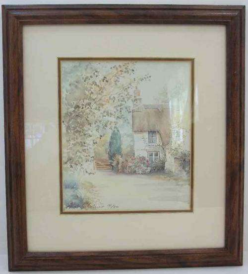 Anne G Collier Lithographic Reproduction 191/850 + Certificate Of Authenticity Framed Behind Glass