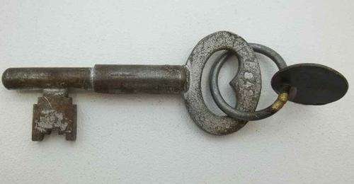Vintage South African Prison Cell Door Key - Length 11cm