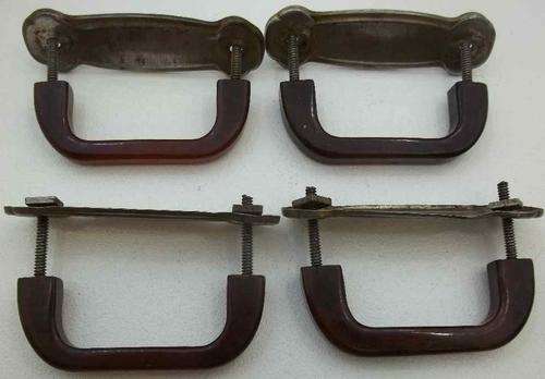 4X Lovely Retro Bakelite Furniture Handles - 8cm/3cm