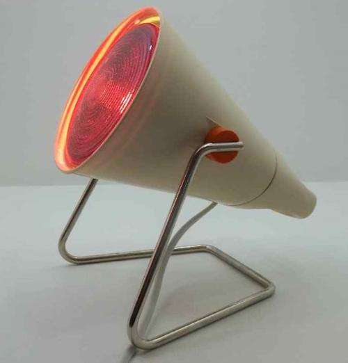 Vintage Philips Infraphil Infra Red Light ~ Working + Excellent Condition! ~ 22cm/19cm/18cm