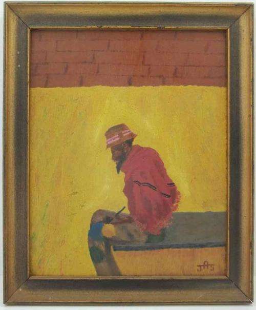 Fantastic Original Painting, Signed JAS - 24cm/29cm