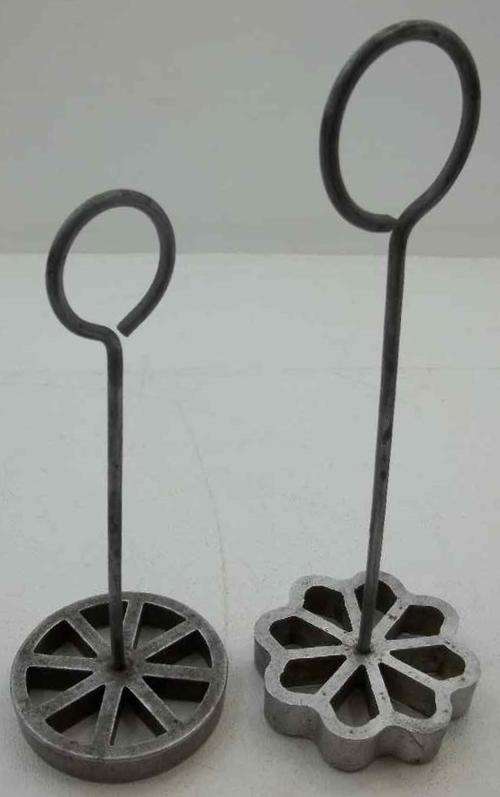 2X Vintage Metal Confectionery Makers - 21cm/7cm & 17cm/7cm