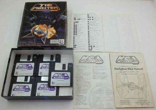 Vintage IBM PC 3.5 Game: Star Wars Tie Fighters, Boxed + Instructions ~ Good Condition!