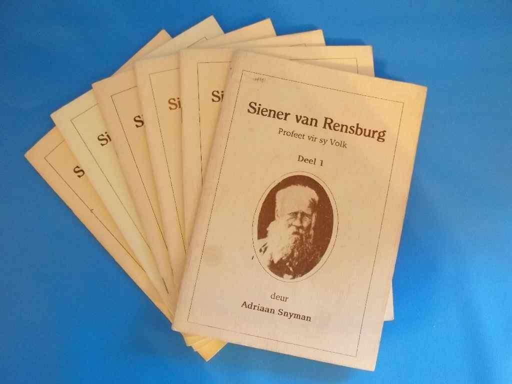 Set of 6 Afrikaans Booklets: Siener Van Rensburg - Profeet Vir Sy Volk - Adriaan Snyman