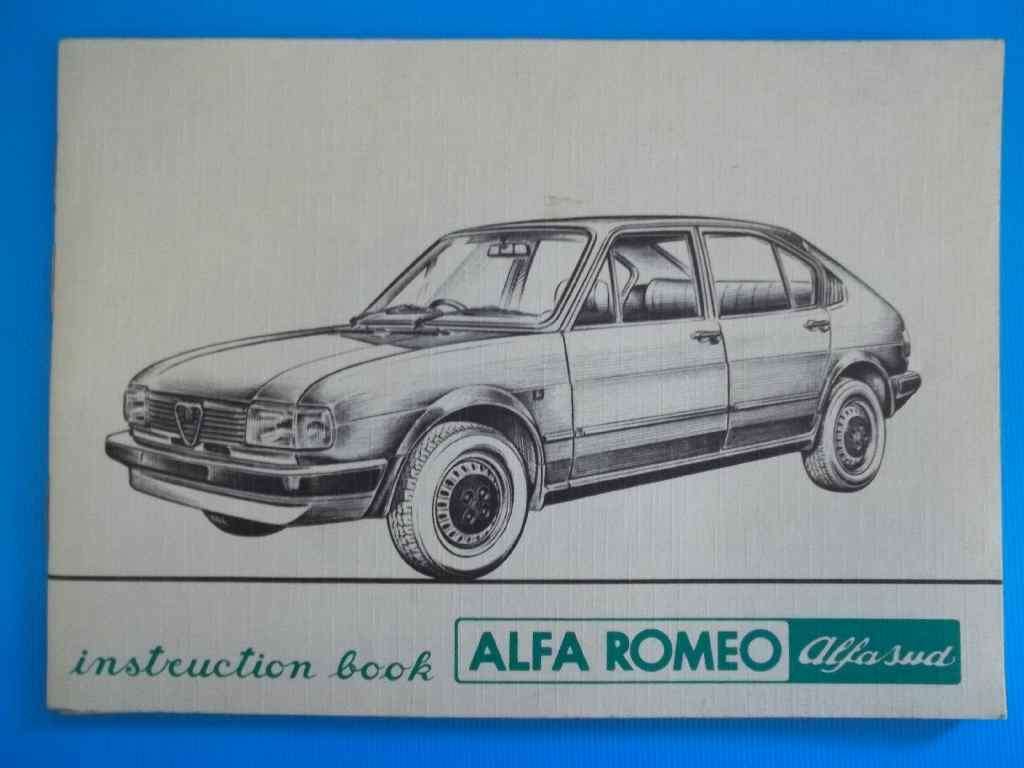Alfa Romeo/Alfa Sud - Instruction Book