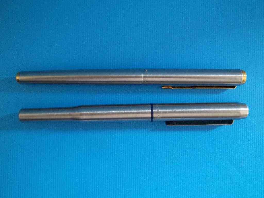 2 X Stainless Steel Parker Fountain Pens