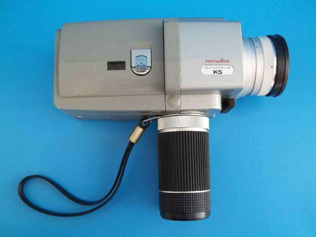 Vintage Minolta Autopak-8 K5 Video Camera With Instruction Booklet & Stunning Original Leather Case