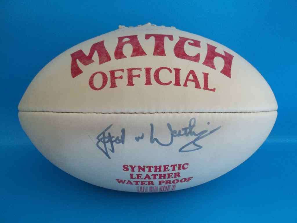 "Joost Van Der Westhuizen" Autographed Rugby Ball