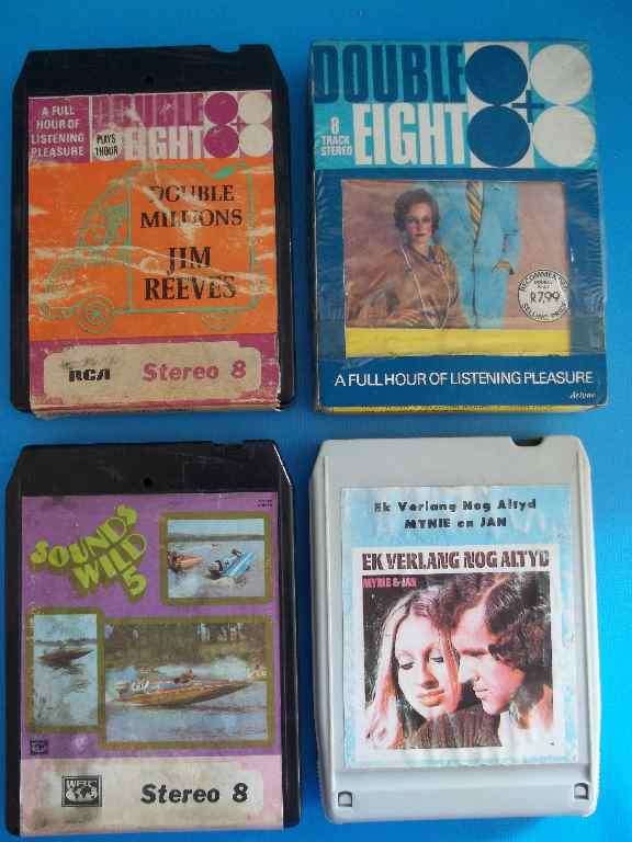 Four 8-Track Tapes