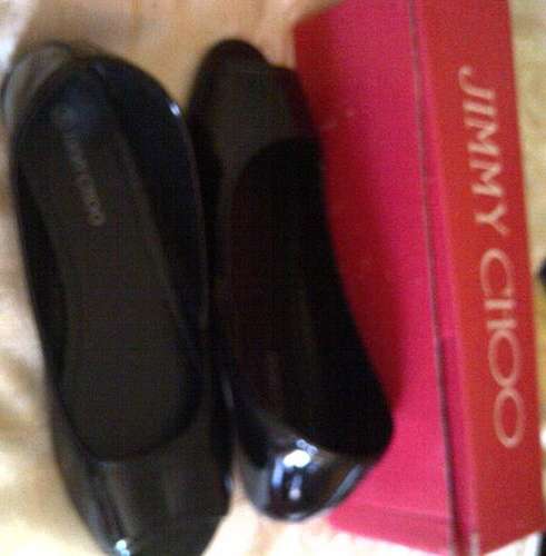 JIMMY CHOO PUMP- BLACK PEEP TOE- SIZE 7 - SUPER STYLISH+COMFY AND SMART!!!