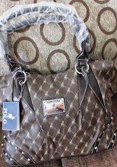 BRAND NEW POLO HANDBAG DARK BROWN