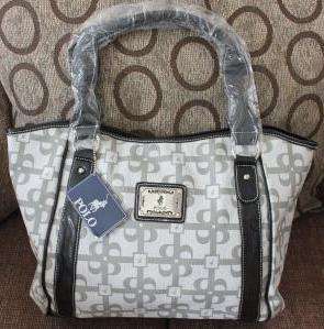 BRAND NEW ORIGINAL POLO HANDBAG GREY & WHITE