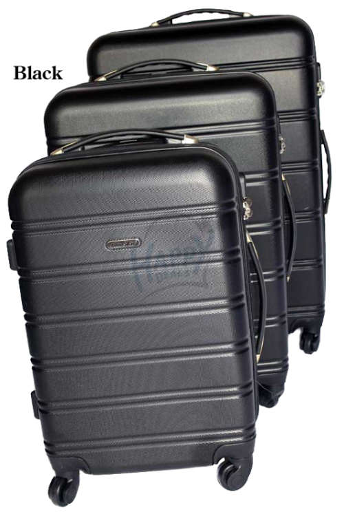 Blue Star ABS Lightweight Design 3 Piece Luggage Set (size: 19'',23'',27'')