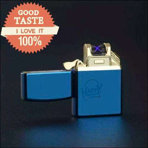 USB Cigarette Lighter Electric Dual Beam X Plasma Elementium Arc Lighter windproof lighter