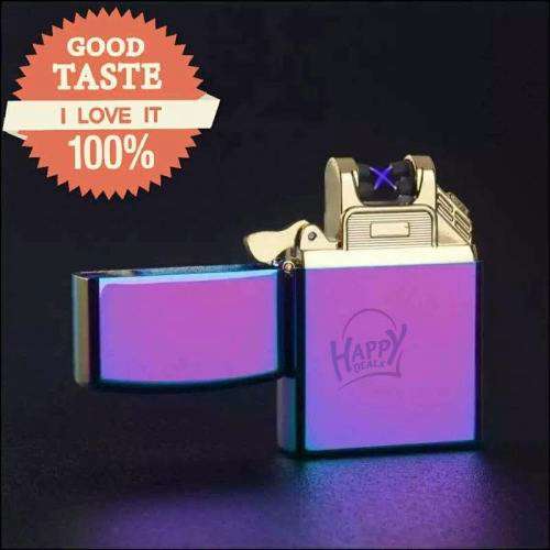 USB Cigarette Lighter Electric Dual Beam X Plasma Elementium Arc Lighter windproof lighter