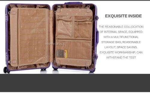 2 Piece luggage Set Topas MULTIWHEEL Carry-On Spinner 45L Aluminium 20inch and 29inch