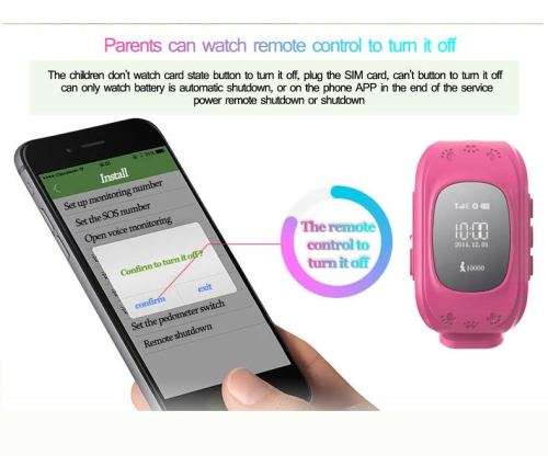 Smart Children Kid Safe GPS Tracker Watch Wrist watch SOS Anti-Lost for Children ( Pink Only)