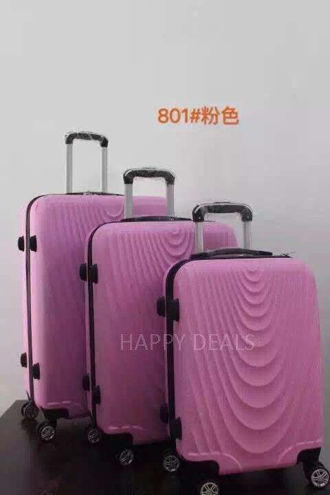 3 Piece  ABS Lightweight Design Luggage Set (size: 20'',24'',28'')