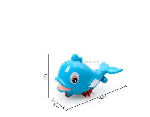 Cable with spring water dolphins playing in the water bath toy baby child 6PCS in box