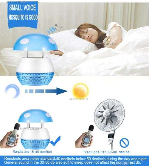 Mini Lamp Electronic Mosquito Repellent Light LED  Airflow Anti Insects