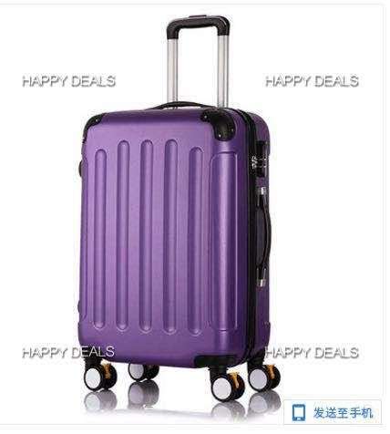 3-Piece Luggage Set made from ABS - and Carry On Suitcase with Wheels, Lock, and Telescopic Handle