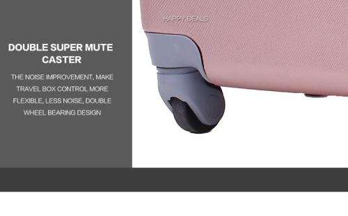 ABS Lightweight Design 5 Piece Luggage Set With Vanity Bags (size: 19'',23'',27'')