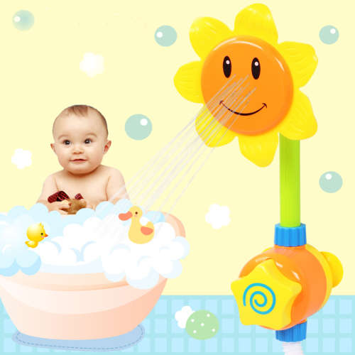 Bathroom Swimming Sunflower Shower Spray Baby Bath toys Sets Water Spraying Taps Early Education