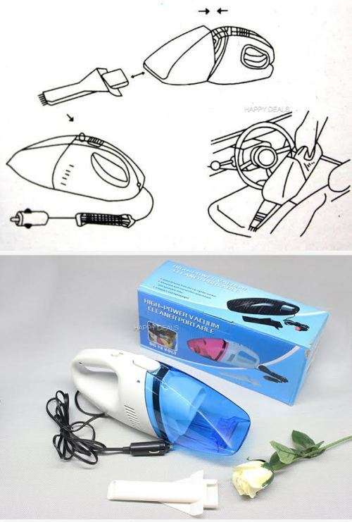 65W High Power Portable Car Cleaner