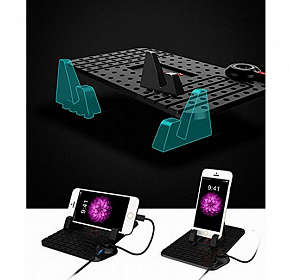 Super Flexible Smartphone Car Holder - Black