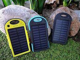 5000mAh Portable Waterproof Solar Charger Dual USB External Battery Power Bank
