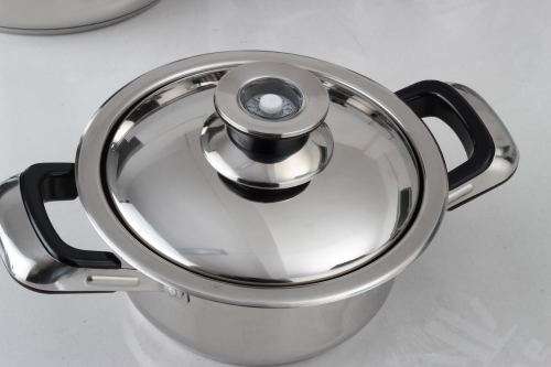 Crown stainless steel 21 pieces cookware set