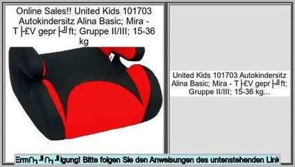 Auto clinic Alina Basic KIDS, 4-14 Years 15-36 kg