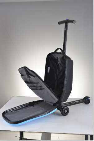 Travel Accessories: The Micro Luggage Scooter Four Colors (Black,Blue,Red,Green)