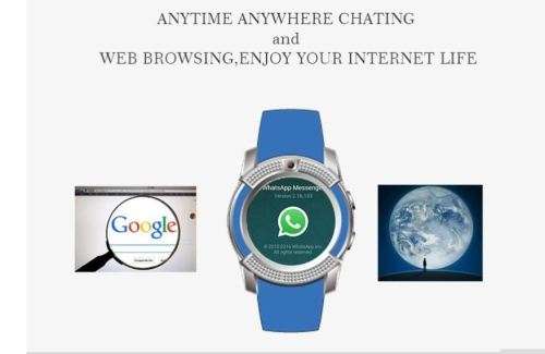 V8 Smart Watch Phone Bluetooth SIM Smartwatch Touch Screen Wrist  Support Hands-free/Making calls