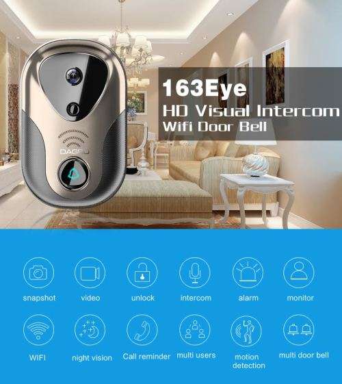 163 Eye Hd Visual Intercom Wifi Door Bell