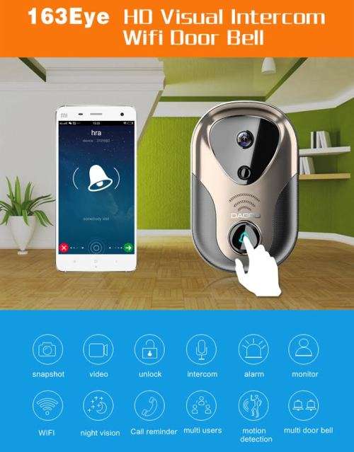 163 Eye Hd Visual Intercom Wifi Door Bell