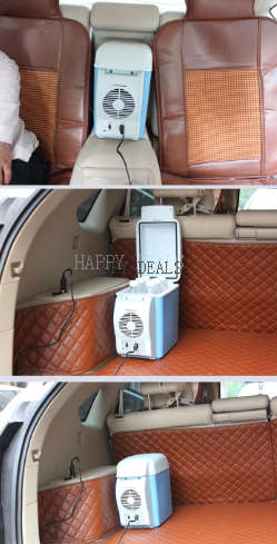 7.5L Capacity Portable Car Refrigerator Cooler Warmer  -  LAKE BLUE
