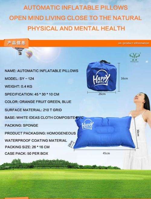 Inflatable Pillow For Traveling And Camping