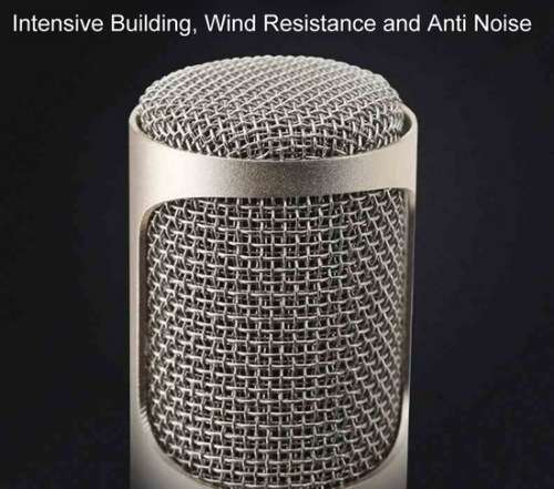 K068 KTV Karaoke Microphone c & Speaker Gold