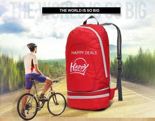 Happydeals 2 in 1  Back Pack Four Colors ( Red,Orange,Blue,Pink)