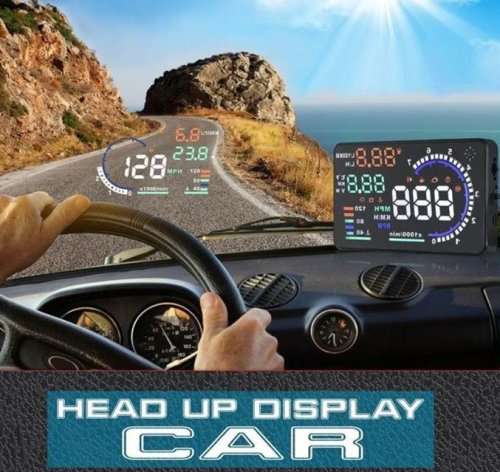 X6 Car Projector OBDII interface HUD Head Up Display MPH Speed ¿¿Fuel Consumption Monitoring System