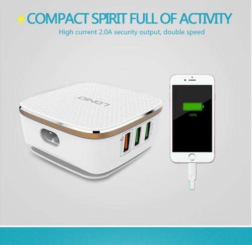 LDNIO 6 USB port Fast Charging Station Smart Adaptive Charger