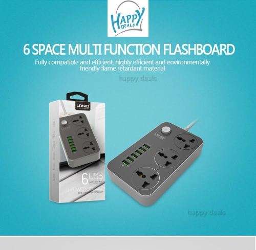 6 USB Charging HUB with 3 Power Socket