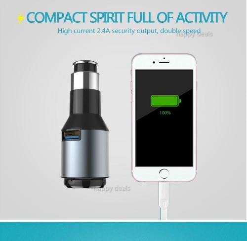 LDNIO 2 in 1 CM20 Mono Bluetooth Headset plus Car Charger