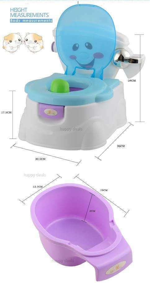 Child Toddler Potty Training Seat Baby Kid Fun Toilet Trainer Chair