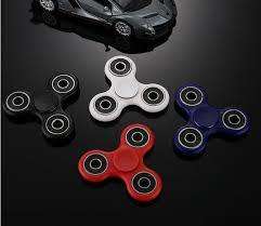 Tri-Spinner Fidget Hand Spinner Toy Stress Reducer EDC Focus Toy Relieves ADHD Anxiety and Boredom