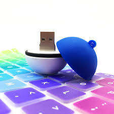 4GB USB Flash Drive 2.0 Pokemon Ball Design (Blue)